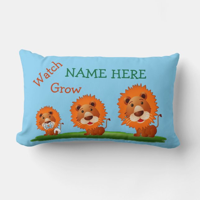Personalized Baby Pillows with Name and Monogram (Front)
