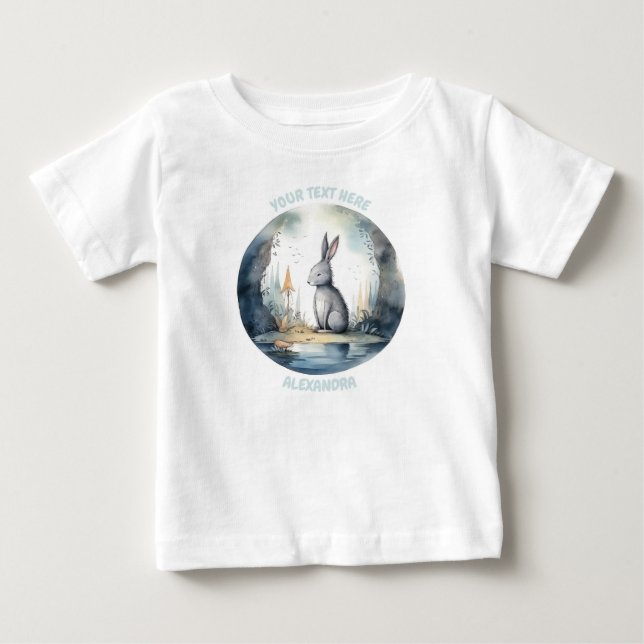 Personalized Baby Rabbit Tee (Front)