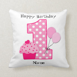 Personalized Baby’s 1st Birthday Pillow