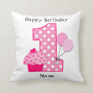 Personalized Baby’s 1st Birthday Pillow