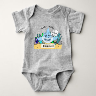 Personalized Baby Shark Baby's Bodysuit