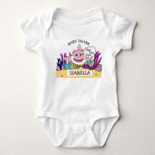 Personalized Baby Shark Baby's Bodysuit