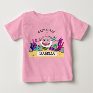 Personalized Baby Shark Baby's T-Shirt