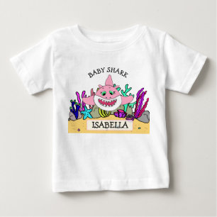 Personalized Baby Shark Baby's T-Shirt