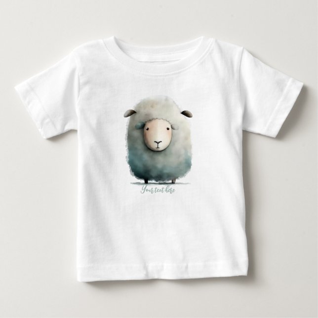 Personalized Baby sheep bodysuit (Front)