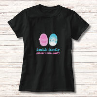 personalized baby shoes gender reveal T-Shirt