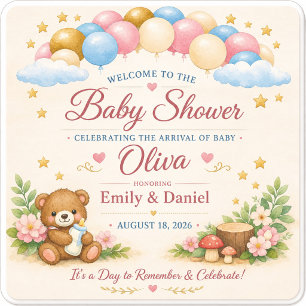 Personalized Baby Shower Coasters