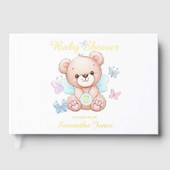 Personalized Baby Shower Guest Book (Front)