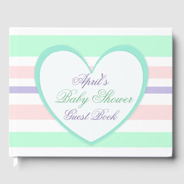 Personalized Baby Shower Guest Book (Front)