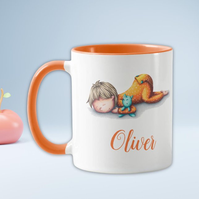 Personalized baby shower neutral baby sleeping mug (Creator Uploaded)