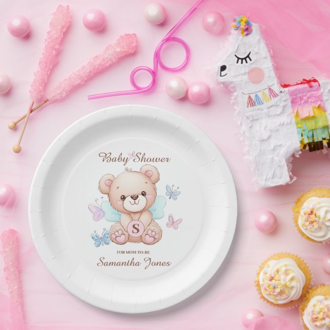 Personalized Baby Shower Paper Plate (Party)
