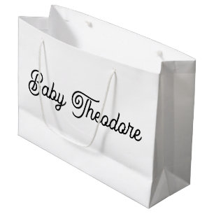 Personalized Baby Shower Party Favour Boy Girl Large Gift Bag