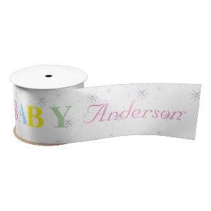 Personalized Baby Shower Satin Ribbon