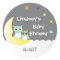 Personalized Baby Shower Stickers with Owls