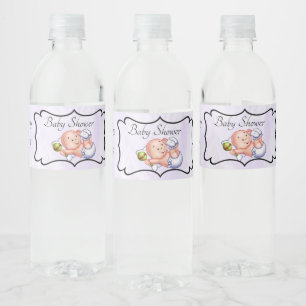 Personalized Baby Shower Water Bottle Label