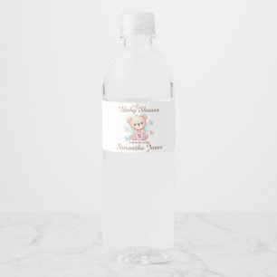 Personalized Baby Shower Water Bottle Label