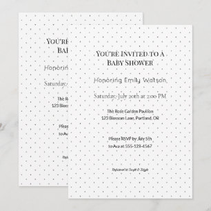 Personalized Baby Sprinkle or Shower Design Invitation
