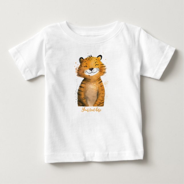 Personalized Baby Tiger Tee (Front)