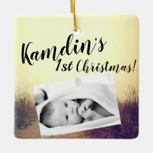 Personalized Baby XMAS Ornament Sunrise Pathway Wa
