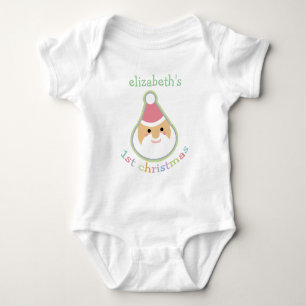 Personalized Baby's First Christmas Baby Bodysuit