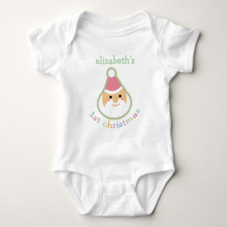 Personalized Baby's First Christmas Baby Bodysuit