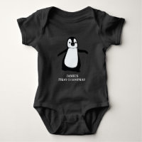 Personalized Baby's first Christmas | Cute penguin