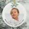 Personalized Baby's First Christmas Photo  Ceramic