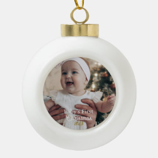 Personalized Baby's First Christmas Tree Ornament