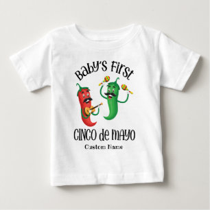 Personalized Baby's First Cinco de Mayo Baby T-Shirt