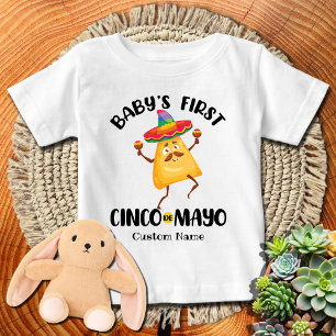 Personalized Baby's First Cinco de Mayo Baby T-Shirt