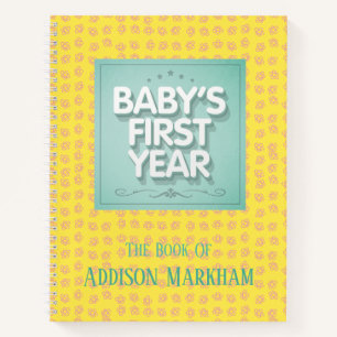 Personalized Baby's First Year Notebook