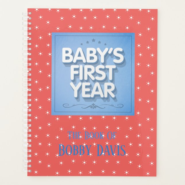 Personalized Baby's First Year Planner (Front)
