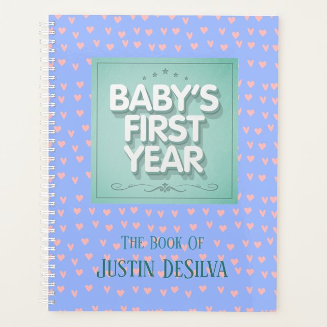 Personalized Baby's First Year Planner (Front)
