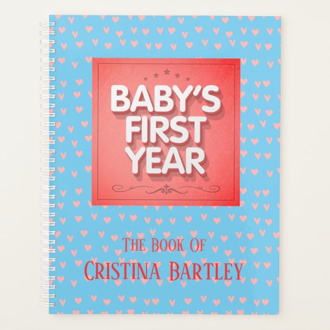 Personalized Baby's First Year Planner (Front)