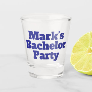 Personalized Bachelor gifts shot glass