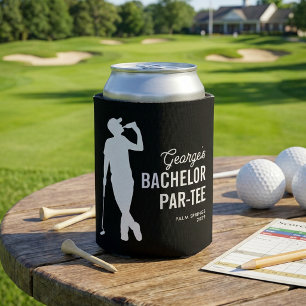 Personalized Bachelor Par-Tee Golf Can Cooler