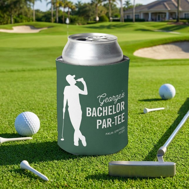 Personalized Bachelor Par-Tee Golf Can Cooler (Creator Uploaded)