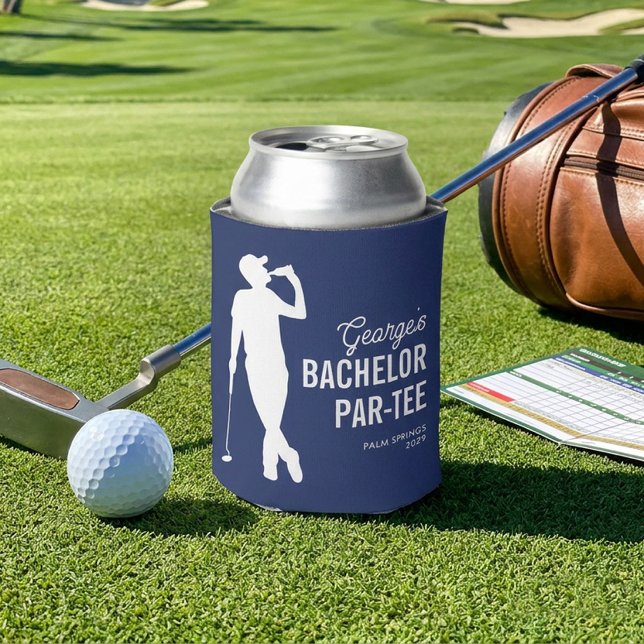 Personalized Bachelor Par-Tee Golf Can Cooler (Creator Uploaded)