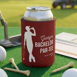 Personalized Bachelor Par-Tee Golf Can Cooler