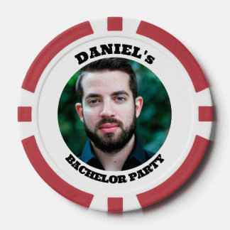 Personalized Bachelor Party Custom Photo Poker Chips