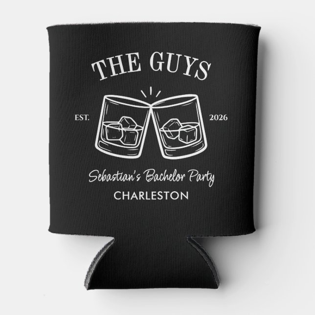 Personalized Bachelor Party Favour Bachelor Weeken Can Cooler (Front)