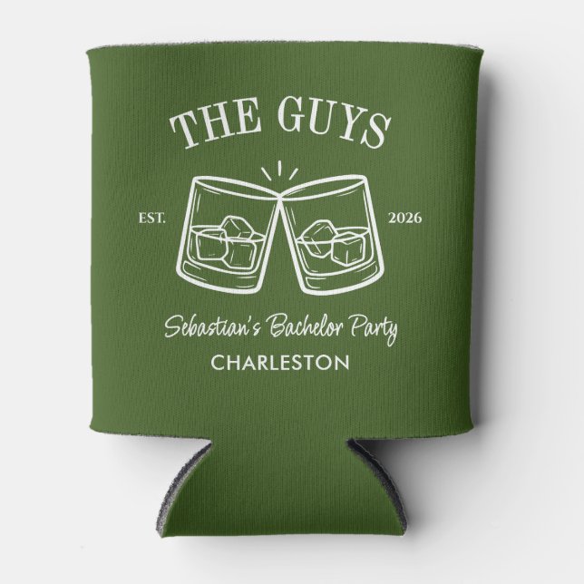 Personalized Bachelor Party Favour Bachelor Weeken Can Cooler (Front)