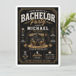 Personalized Bachelor Party Invitation