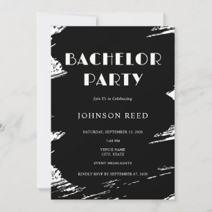 Personalized Bachelor Party Invitation Card