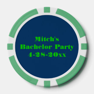 Personalized Bachelor Party Poker Chips