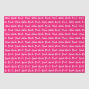 Personalized Bachelorette Bride Pattern Tissue Paper