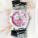 Personalized Bachelorette Bride Photo Watch<br><div class="desc">Personalized Bachelorette Bride Photo watch</div>