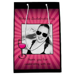 Personalized Bachelorette Frame Medium Gift Bag