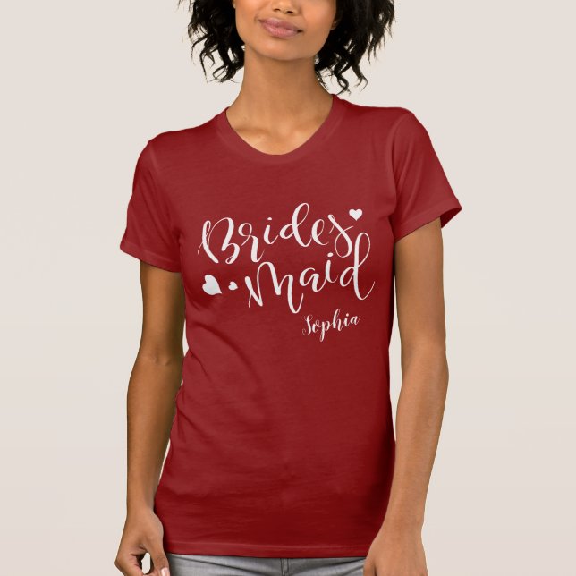 Personalized Bachelorette Party Bridesmaid Shirts (Front)