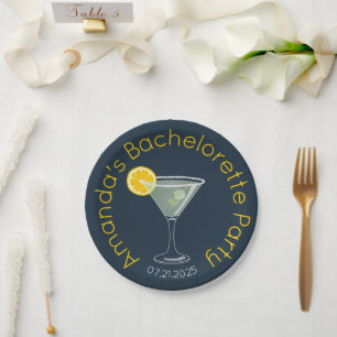 Personalized Bachelorette Party  Paper Plate